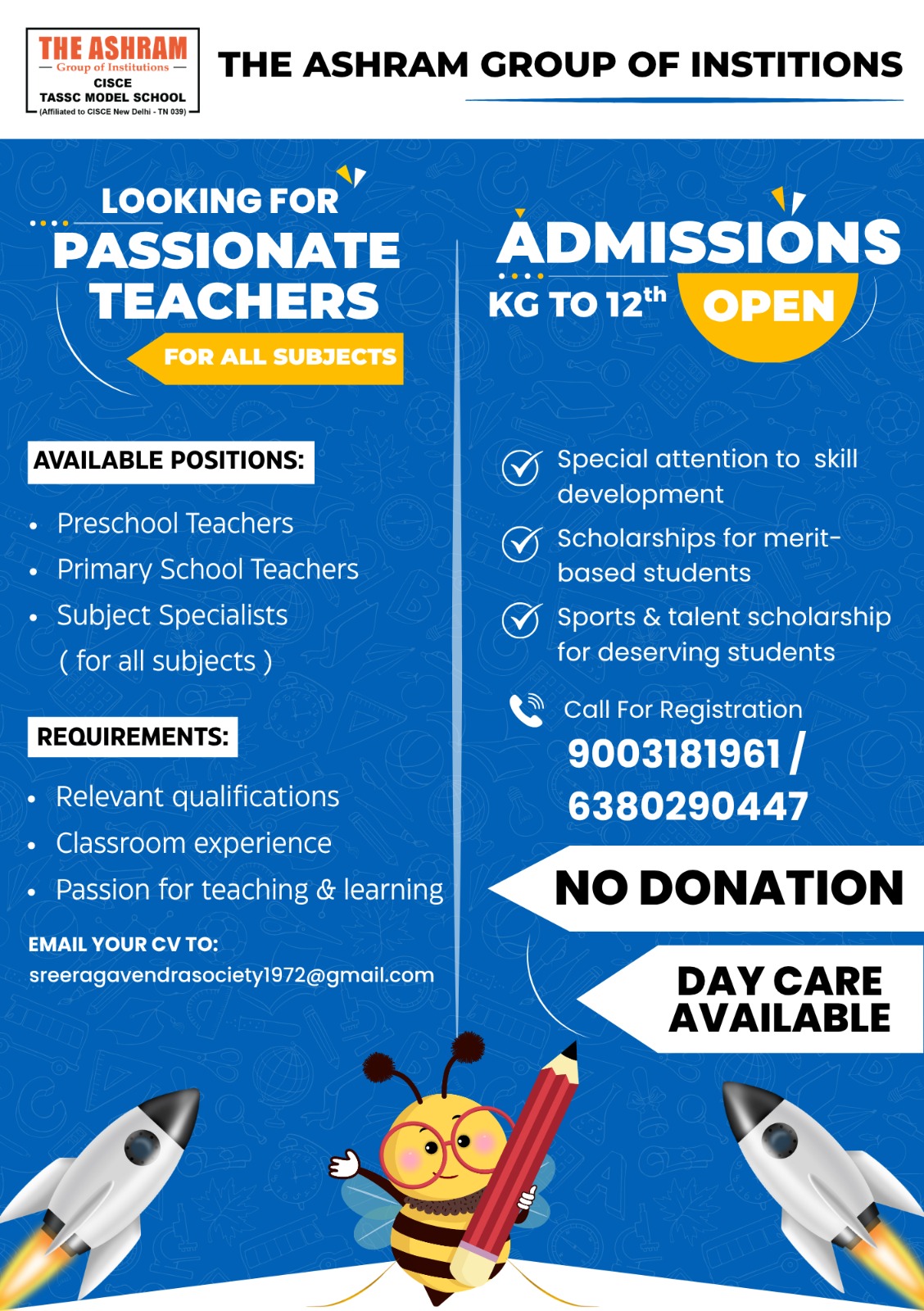 The Ashram School - Admission Announcement